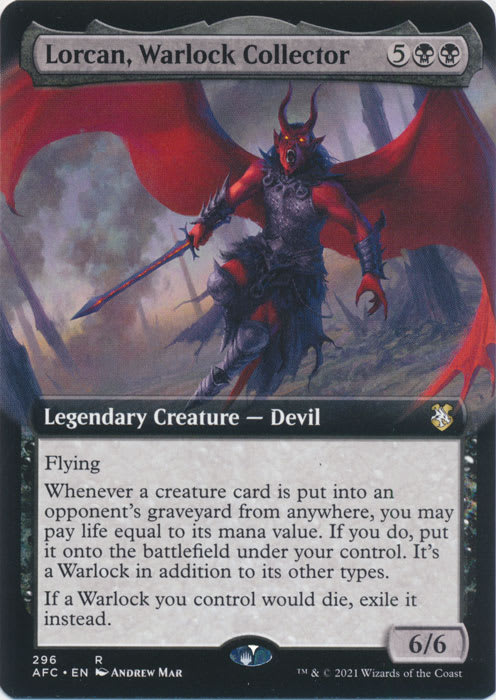 Lorcan, Warlock Collector