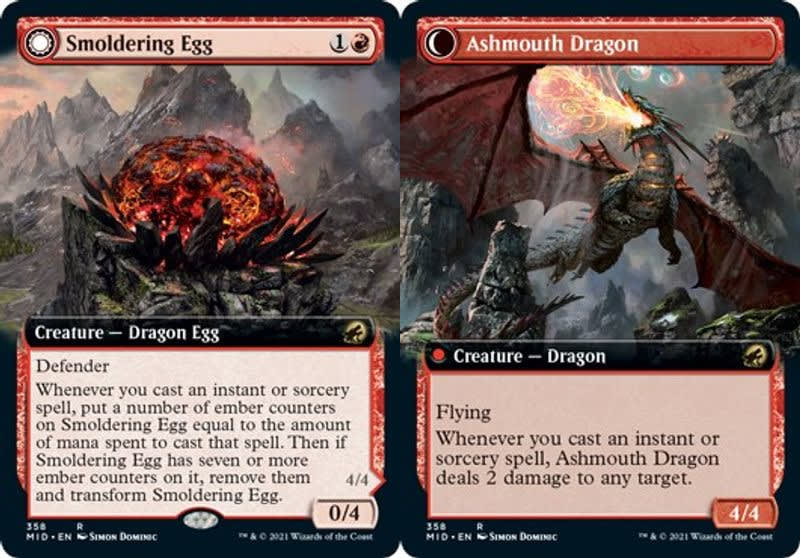 Smoldering Egg // Ashmouth Dragon