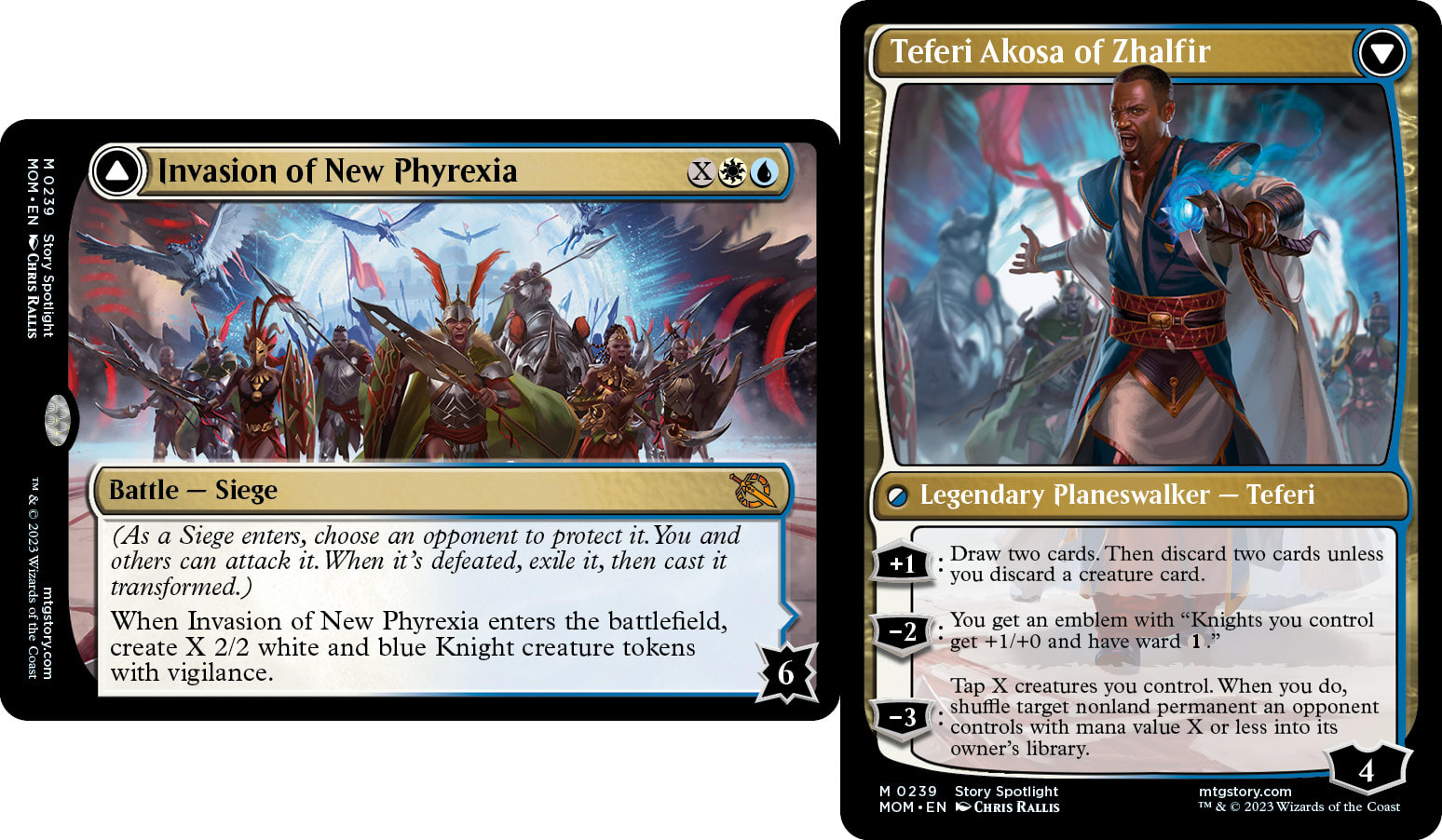 Invasion of New Phyrexia // Teferi Akosa of Zhalfir