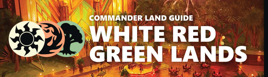 Magic: The Gathering Land Guide - White Red Green Lands