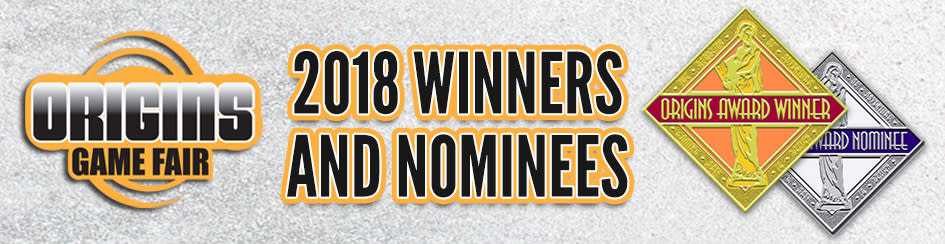 Origins 2018 Winners and Nominees
