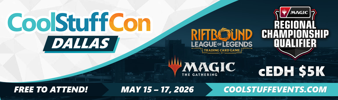 CoolStuffCon Dallas 2026 from May 15-17 2026 is free to attend! Registration is open now!