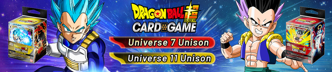 Dragon Ball Super - Expansion Set Universe 7 Unison and Universe 11 Unison