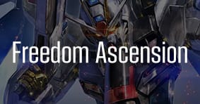 Gundam Card Game - Freedom Ascension singles available, and sealed in-store now!