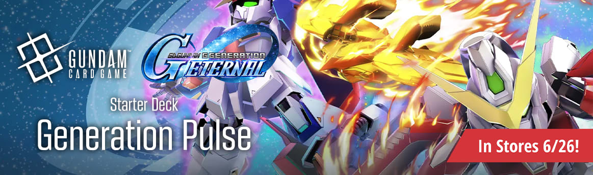Gundam Card Game - Generation Pulse Starter Deck is available in stores 6/26!