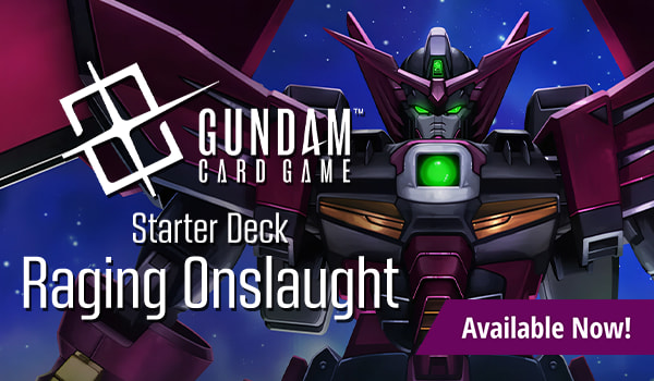 Gundam Card Game - Raging Onslaught is available now!