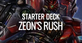 Gundam Card Game Zeon's Rush Starter Deck available now!