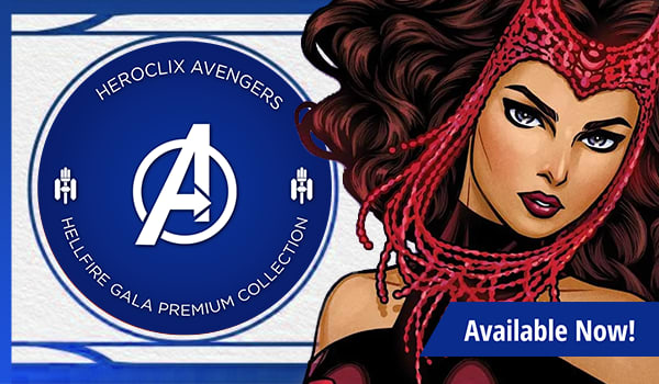 HeroClix Marvel Avengers Hellfire Gala Premium Collection 2 available now!