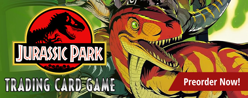 Preorder Jurassic Park Trading Card Game today!