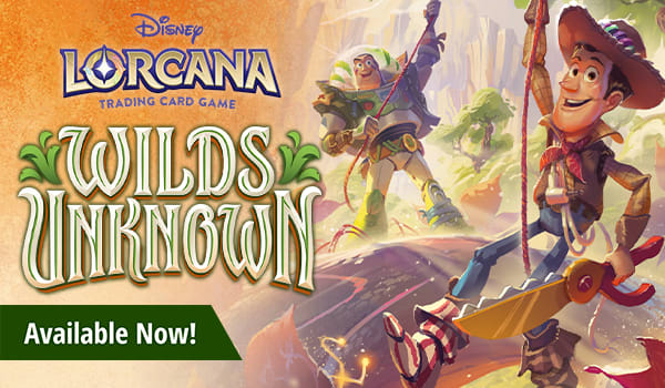 Lorcana Wilds Unknown is available now!