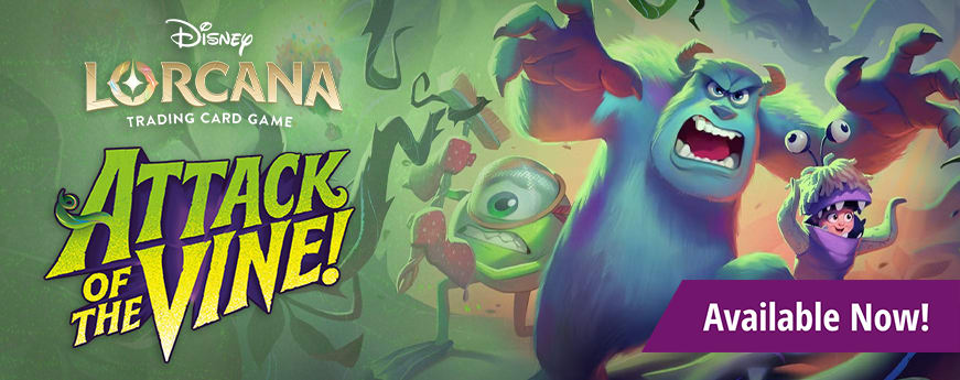 Lorcana Attack of the Vine! sealed is available now!