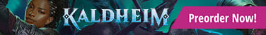 Preorder Kaldheim today! Get a free Covert Go Blue Shark token with each booster box preorder!