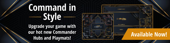 Magic: The Gathering Commander Hub and Commander Playmat available now!