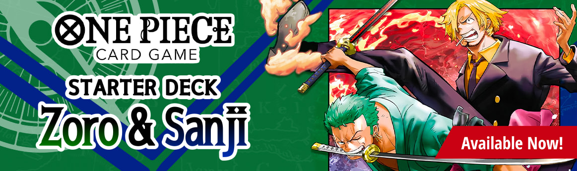 One Piece Card Game Zoro and Sanji Starter Deck available now!