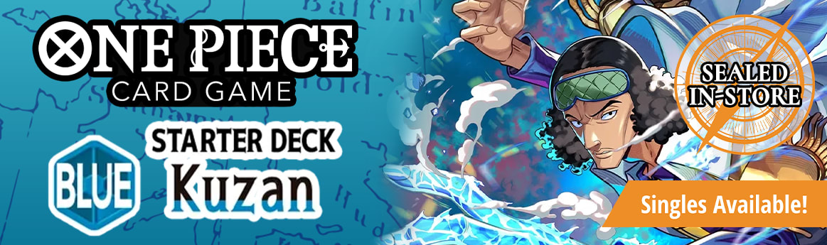 One Piece Card Game - BLUE Kuzan Katakuri Starter Deck singles available now and sealed in-stores!