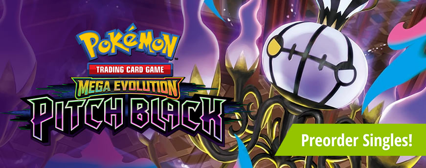 Pokemon Mega Evolution: Pitch Black singles are available for preorder!