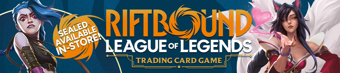 Riftbound singles are available now and sealed in-store!