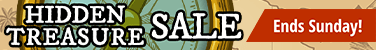 Hidden Treasures Sale ends Sunday!