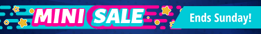 Mini Sale singles are 50% off and ends Sunday!