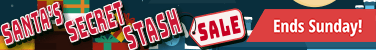 Santa's Secret Stash Sale ends Sunday!