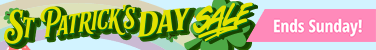St Patrick's Day Sale ends Sunday!