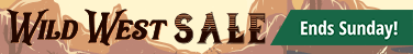 Wild West Sale ends Sunday!
