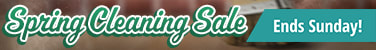 Spring Cleaning Sale ends Sunday!