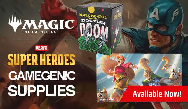 MTG Marvel Super Heroes Gamegenics supplies available now!