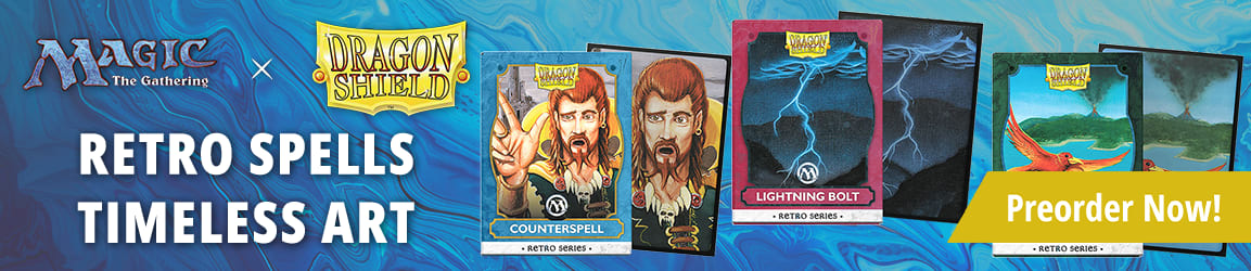 Preorder Dragon Shield Sleeves: Brushed Art - MTG Retro Series today!