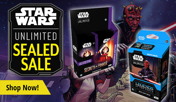 Shop the Star Wars: Unlimited Sealed Sale now!