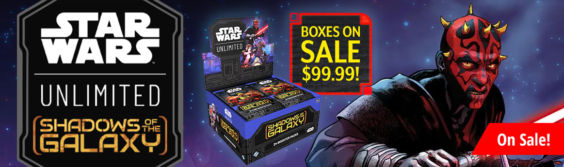 Star Wars: Unlimited Shadows of the Galaxy booster box on sale now!