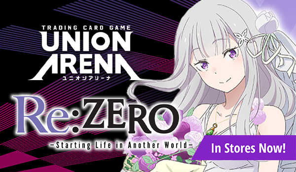 Union Arena Card Game Re: Zero Starting Life in Another World is available in-stores now!