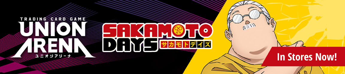 Union Arena Card Game Sakamoto Days in-stores now!