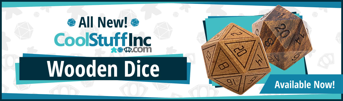 CoolStuffInc Wooden Dice available now