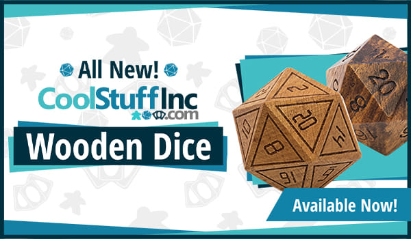 CoolStuffInc Wooden Dice available now