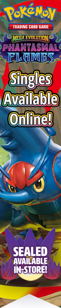 Pokemon Mega Evolution - Phatasmal Flames singles available now! Sealed available in-store!