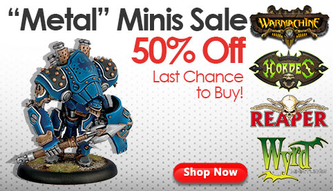 Metal Minis 50% Sale