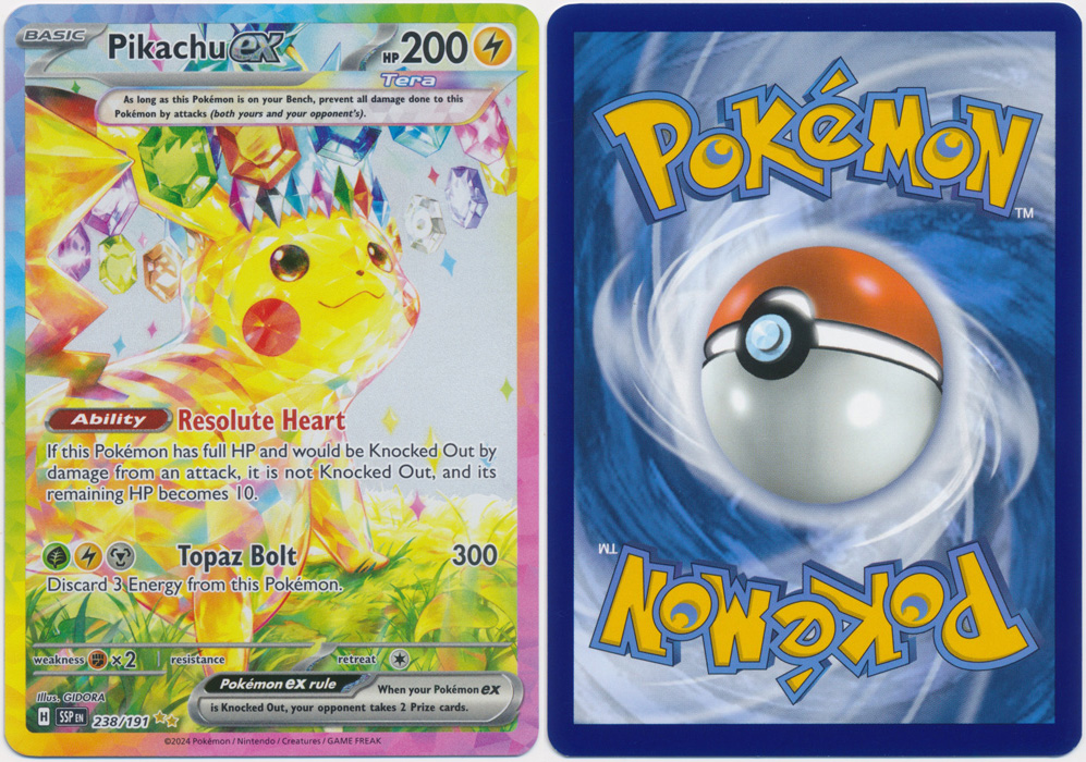 Unique image for Pikachu ex (Alt Full Art) - 238/191
