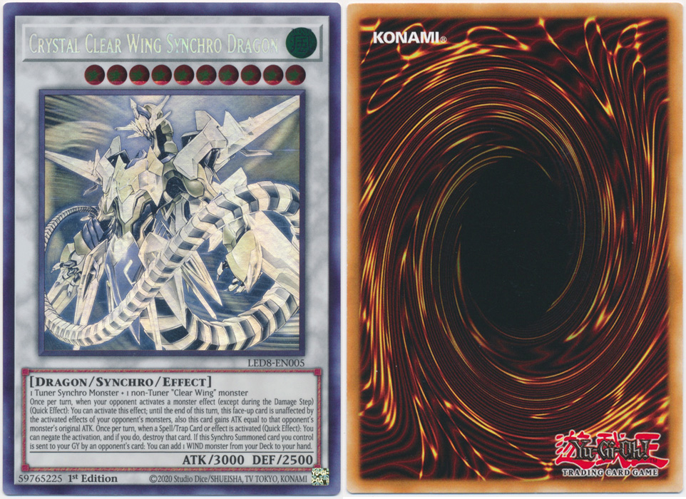 Unique image for Crystal Clear Wing Synchro Dragon (Ghost Rare)