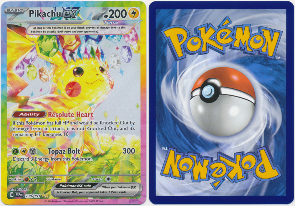 Unique image for Pikachu ex (Alt Full Art) - 238/191
