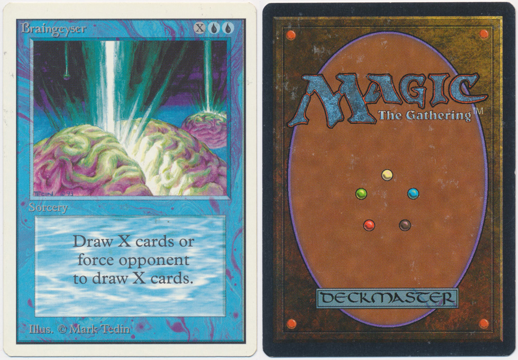 MTG Braingeyser サイン入り MTG Braingeyser サイン入り - トレーディングカード