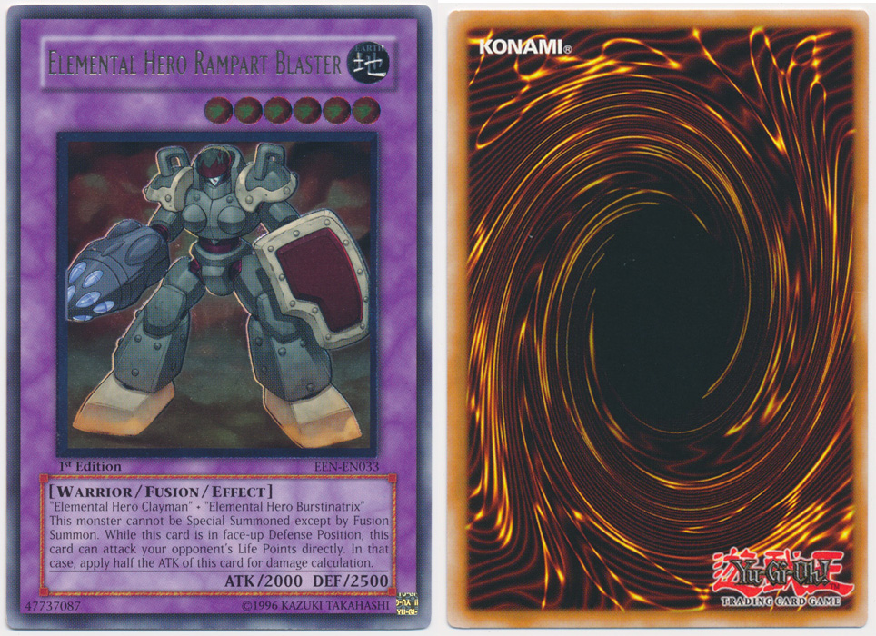 Unique image for Elemental Hero Rampart Blaster (Ultimate Rare)