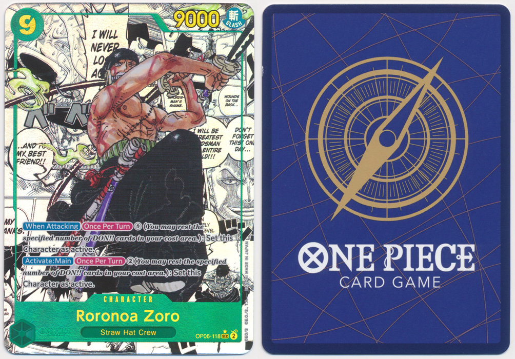 Unique image for Roronoa Zoro (Parallel) (Alternate Art) (Manga)