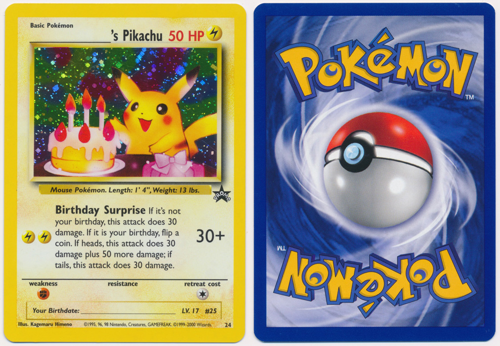 Unique image for _____'s Pikachu - 24 (Birthday Pikachu)