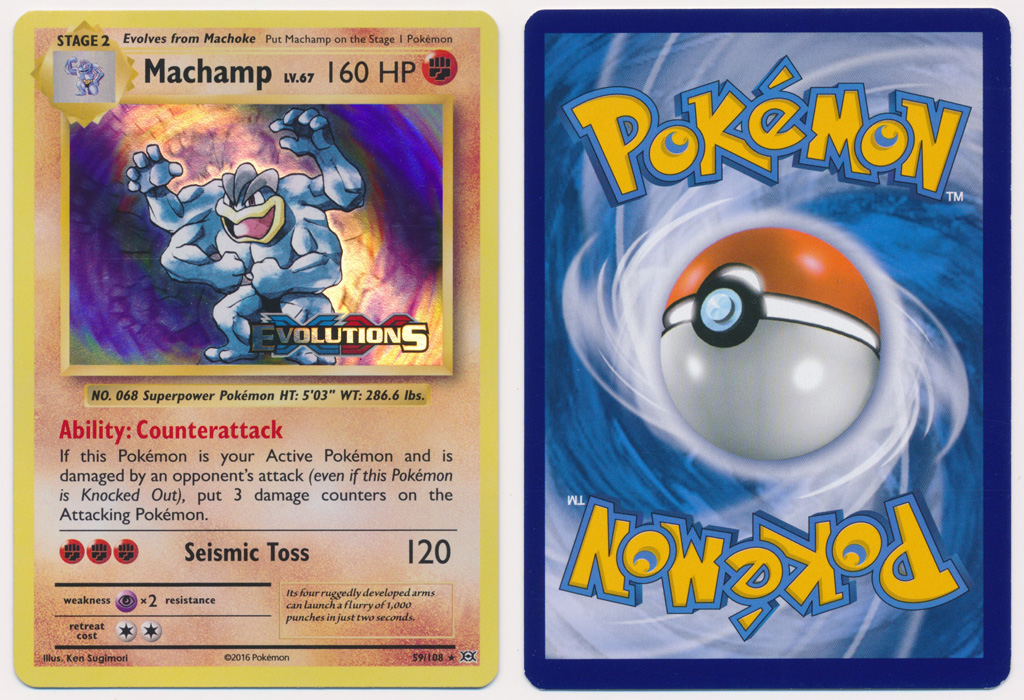 Unique image for Machamp - 59/108 (XY Evolutions Stamp)