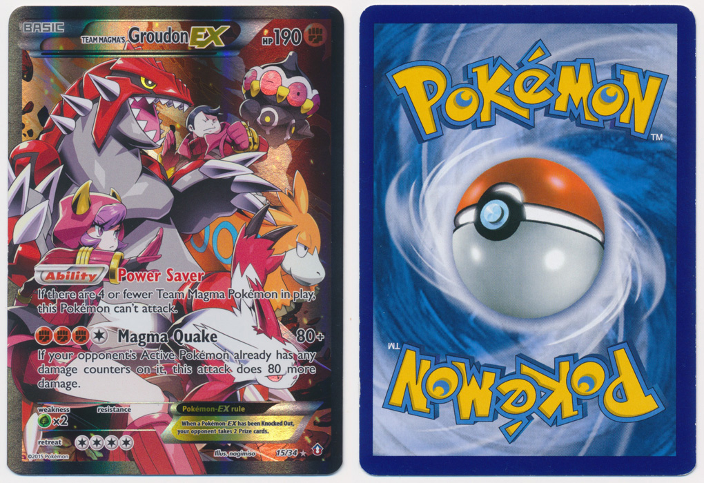 Unique image for Team Magma's Groudon-EX - 15/34