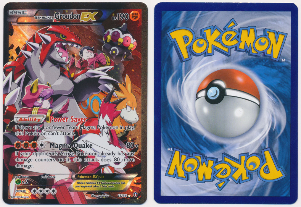 Unique image for Team Magma's Groudon-EX - 15/34