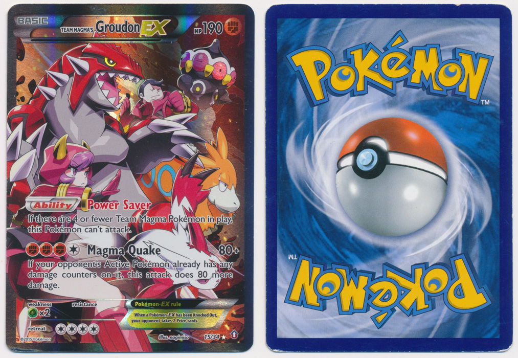 Unique image for Team Magma's Groudon-EX - 15/34