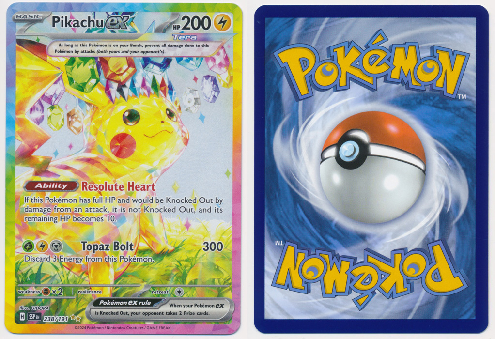 Unique image for Pikachu ex (Alt Full Art) - 238/191