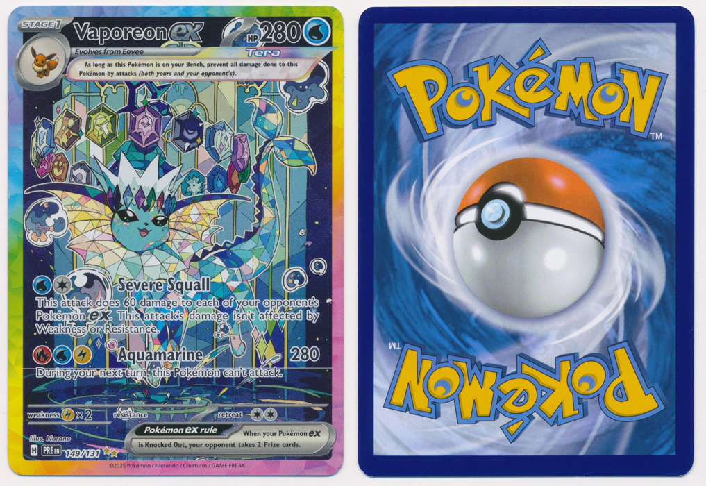 Unique image for Vaporeon ex (Alt Full Art) - 149/131